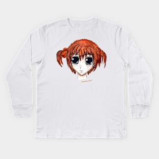 Anime Girl Kids Long Sleeve T-Shirt